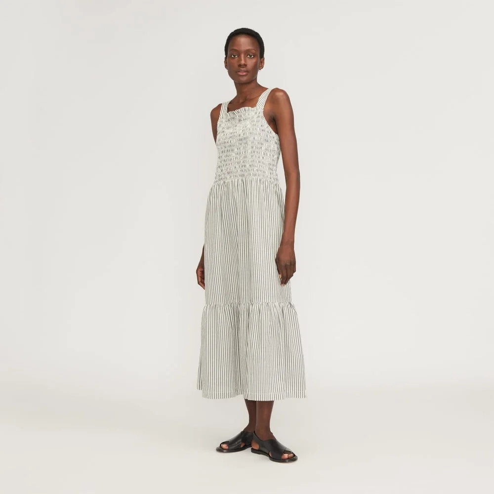 The Smock Dress | Black / Bone