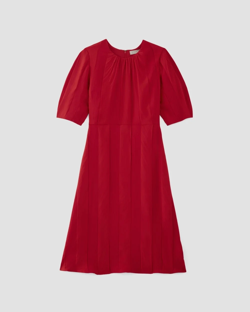 The City Stripe Ruched Dress | Haute Red (4)