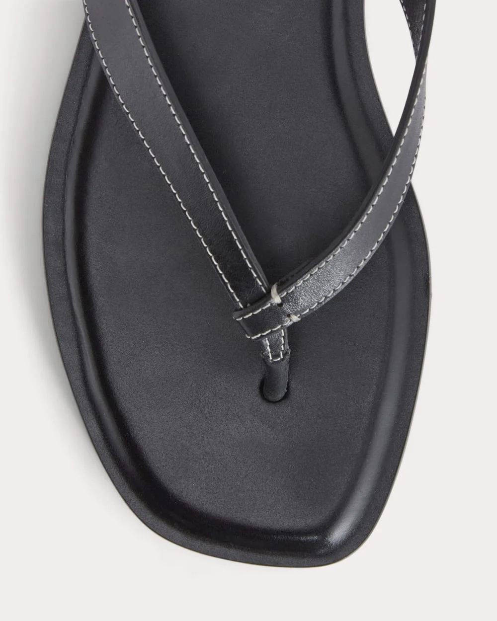The Leather Flip Flop |  Black (8)