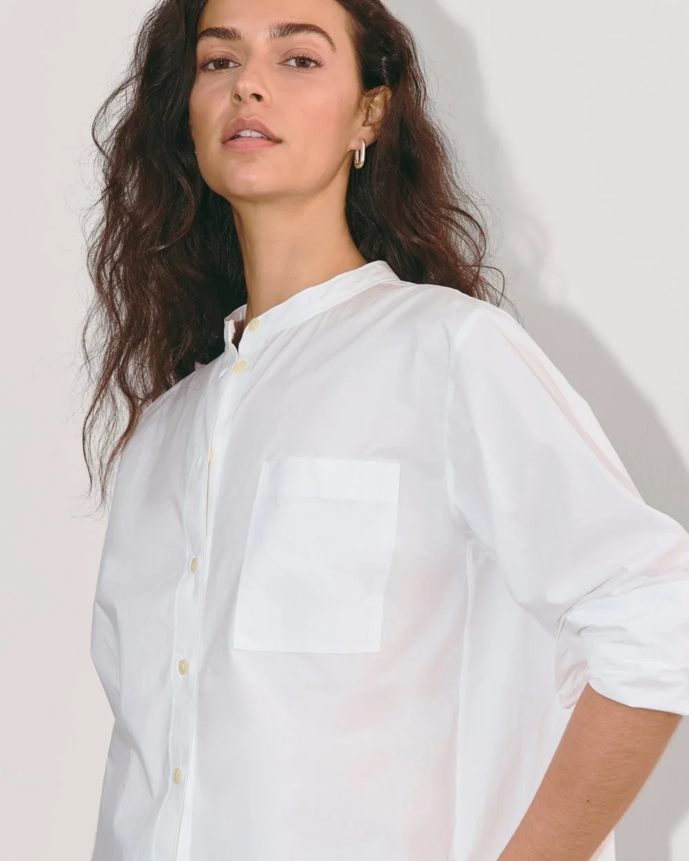 The Oversized Shirt in Ultrasoft Cotton | White (3)