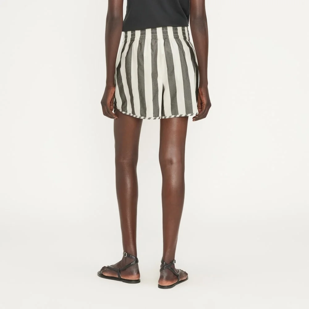 The Poplin Boxer Short | Bone / Black (4)