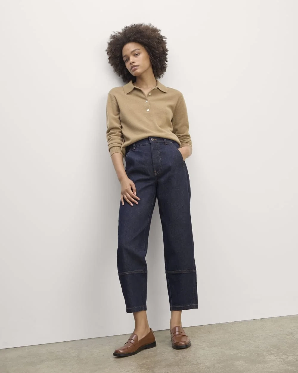 The Utility Barrel Jean | Pure Blue | Regular