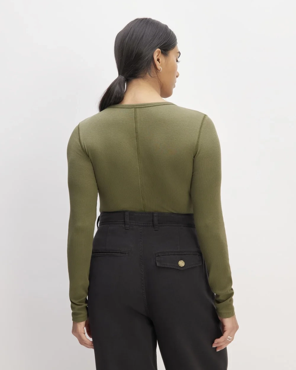 The Luxe Rib Long-Sleeve Crew | Kalamata (2)