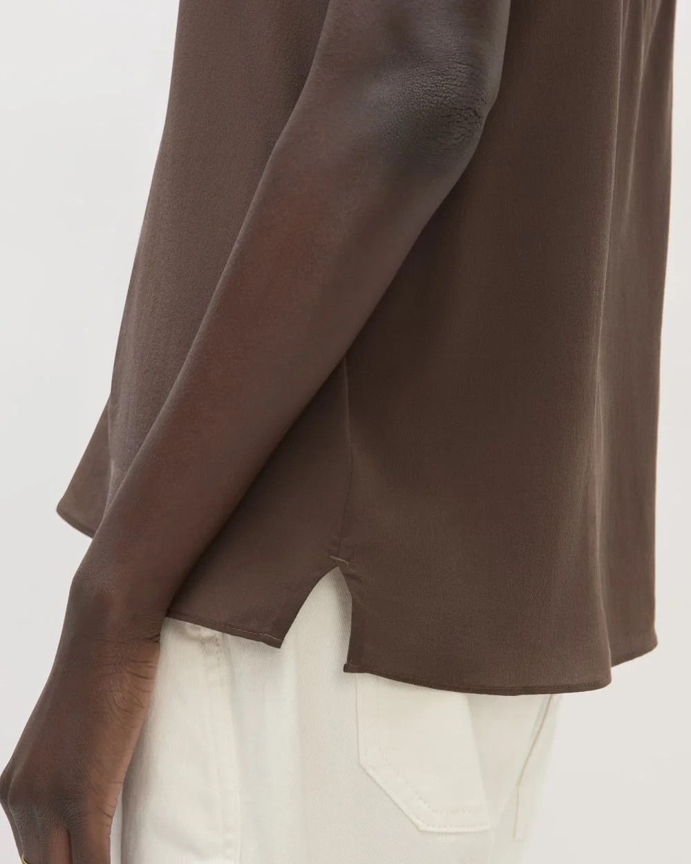 The Scoop Tank in Washable Silk | Cocoa (3)