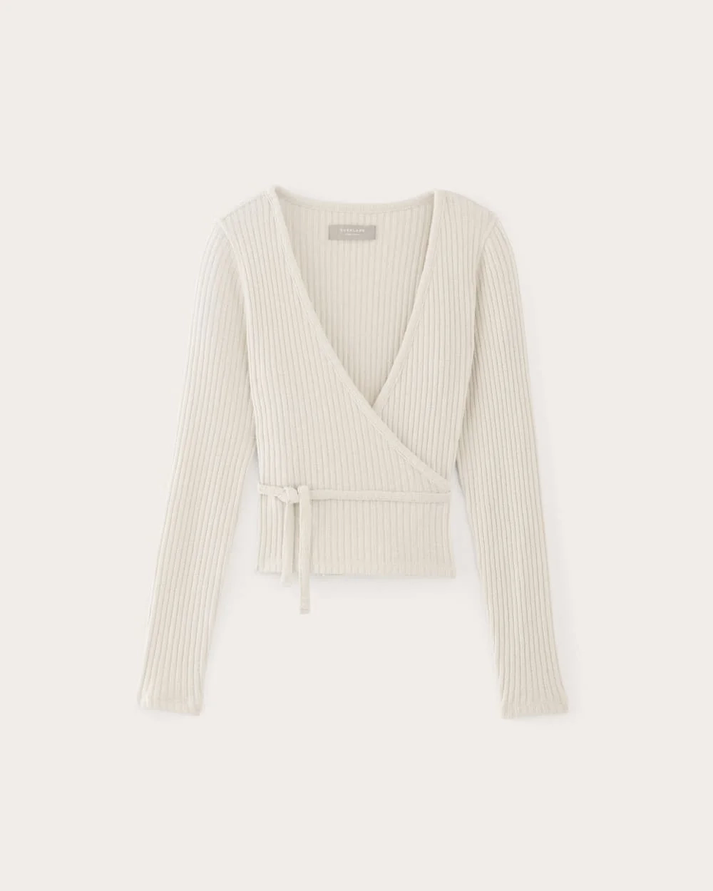 The Cozy Rib Wrap Top | Bone (6)