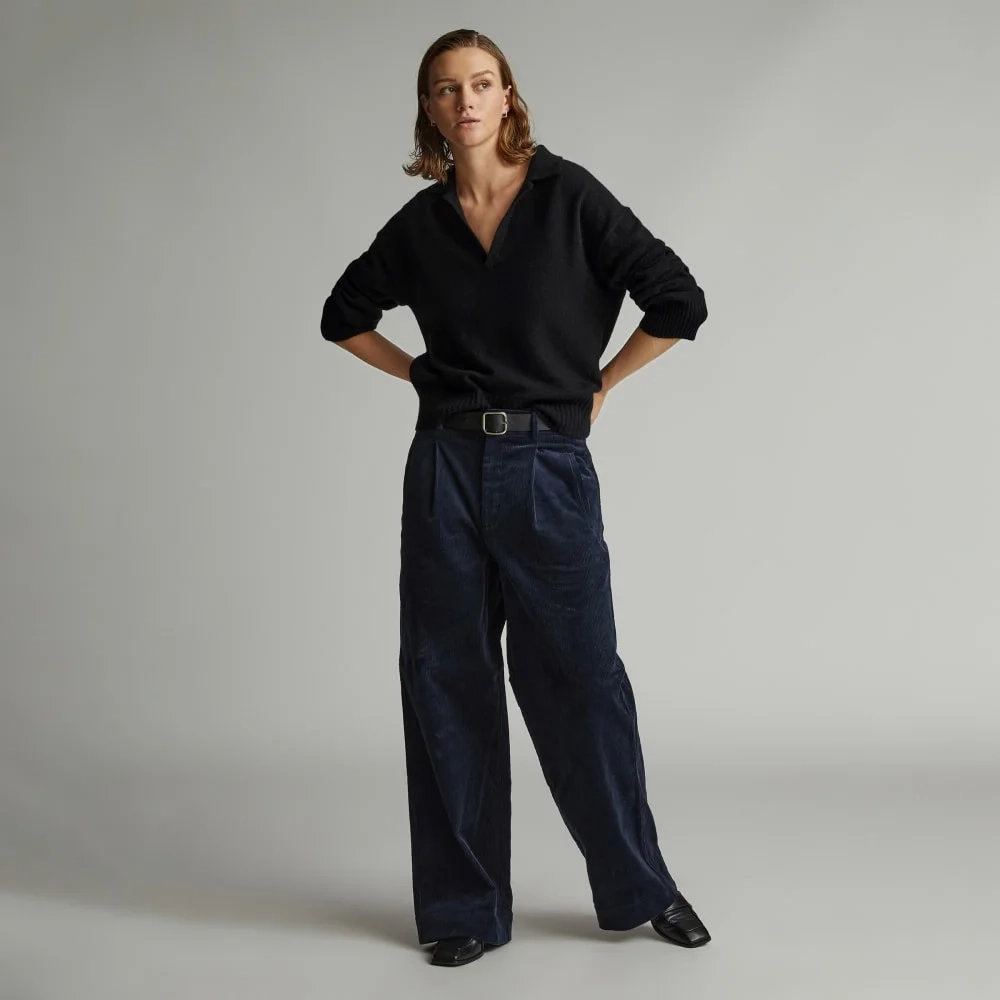 The Cashmere Polo | Black (3)