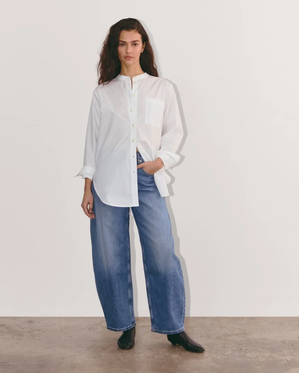 The Oversized Shirt in Ultrasoft Cotton | White (4)