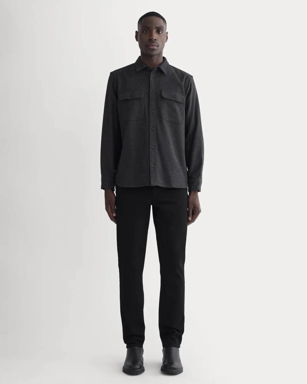 The Heavyweight Overshirt | Uniform | Charcoal Heather (6)