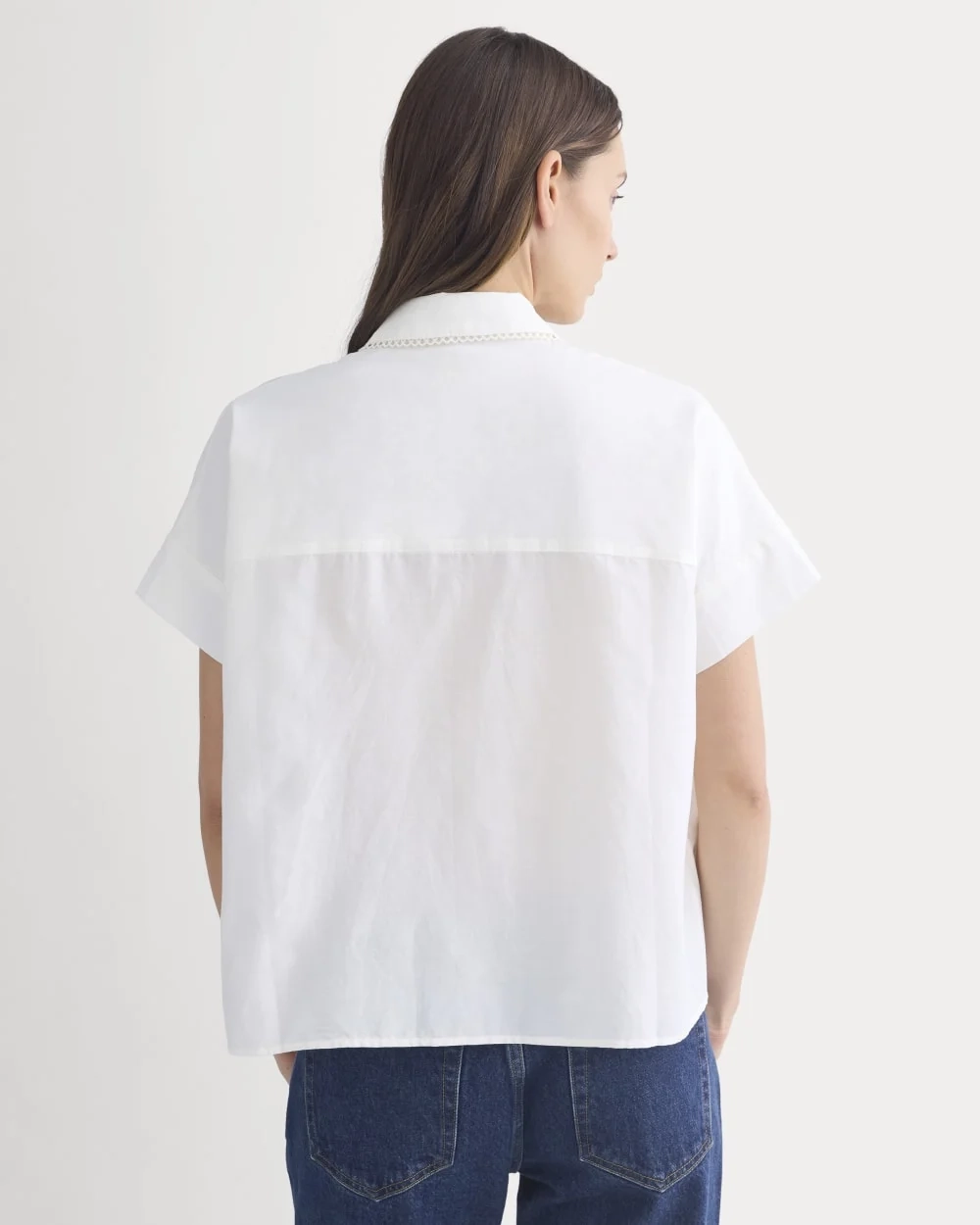 Scalloped-Collar Square Shirt | Bone (3)