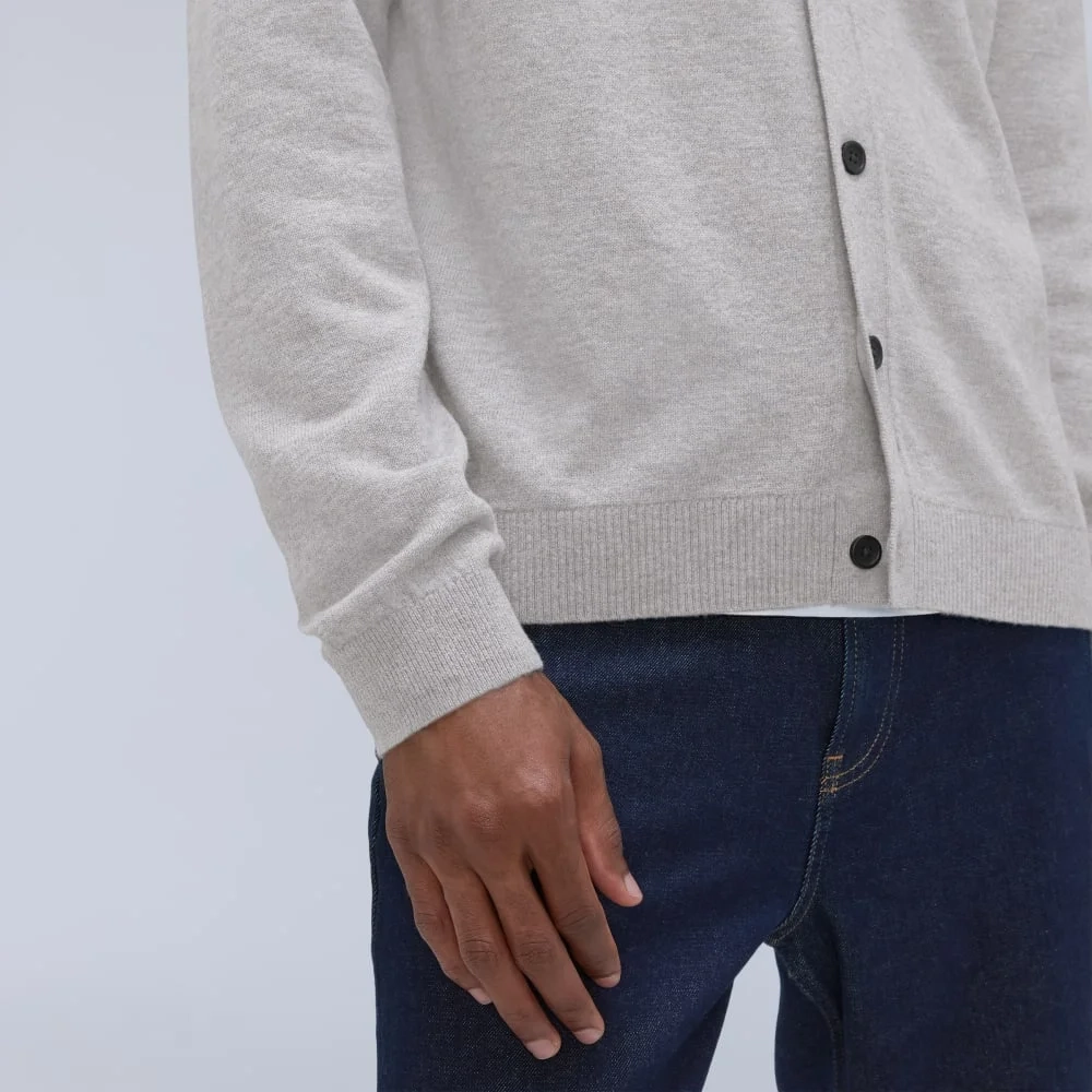 The Merino-Blend Sweater Polo |  Heathered Grey (6)