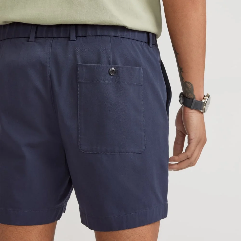 The Pull-On Performance Chino 5" Short | Deep Navy (4)