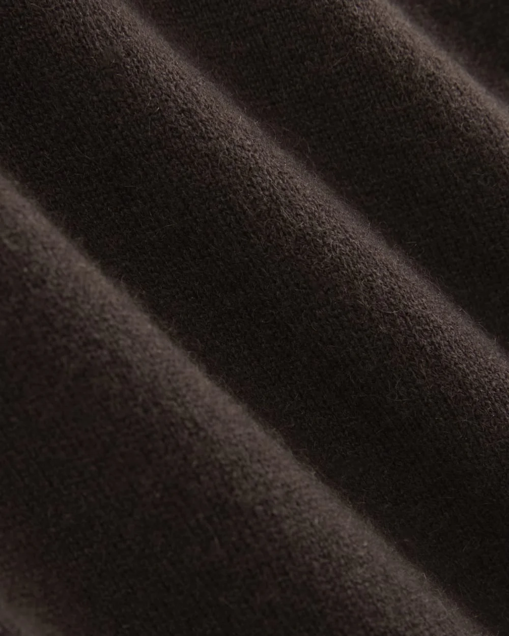 Cashmere Cropped High-V Sweater | Dark Chocolate (5)