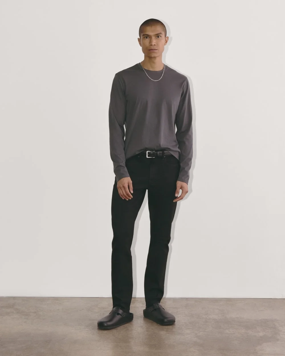 The Essential Organic Long-Sleeve Tee | Graphite (4)