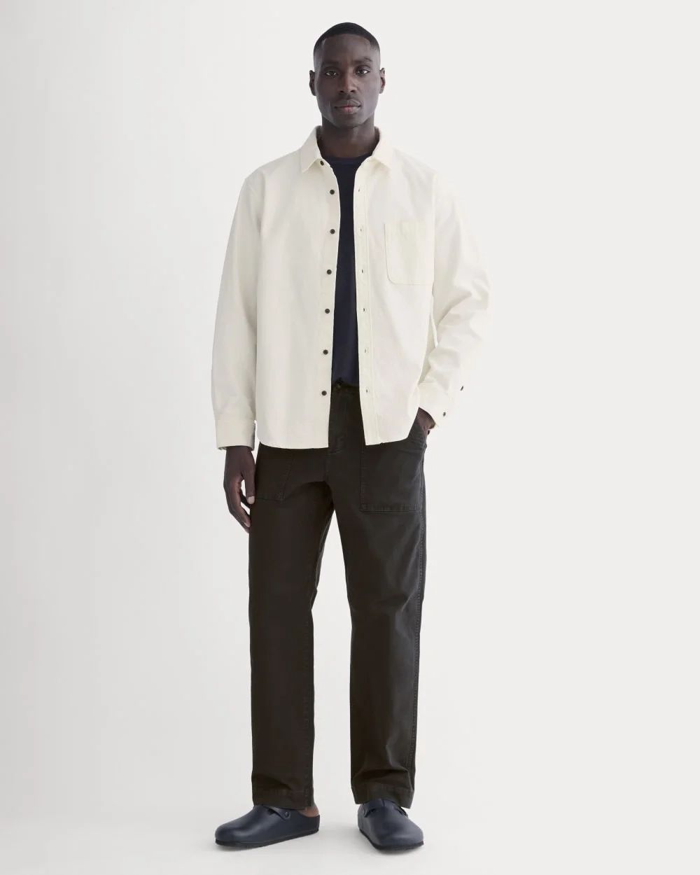 The Canvas Organic Cotton Overshirt | Bone (5)