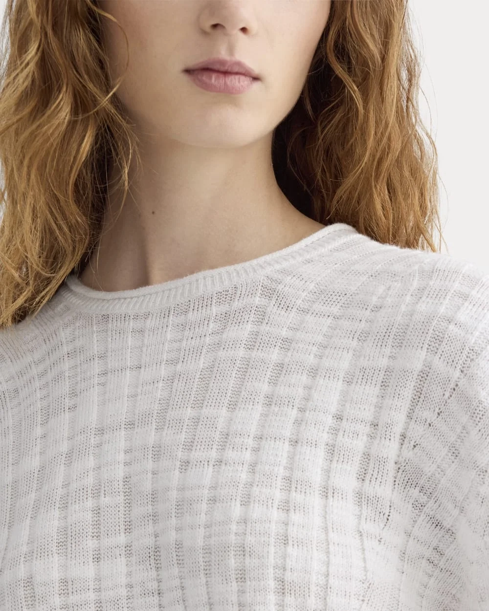 The Oversized Tee in Cotton Linen | White (4)