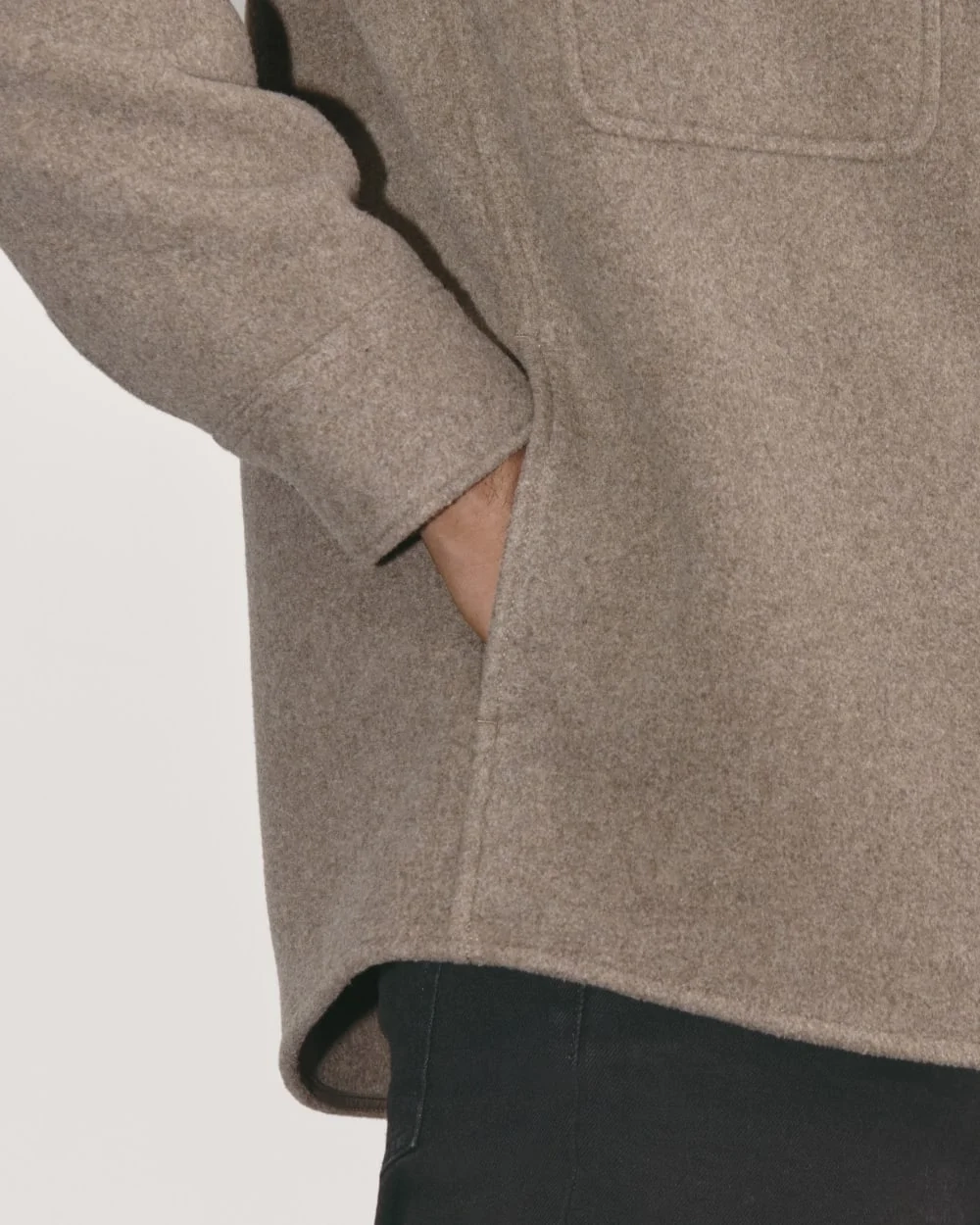 The Wool Overshirt | Heather Taupe (5)