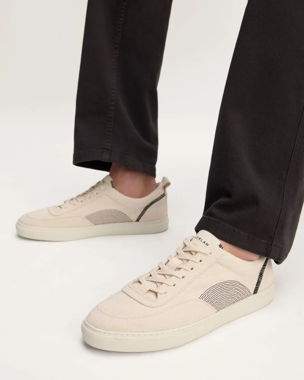 The Tread-Bare Sneaker | Natural Canvas / Black (5)