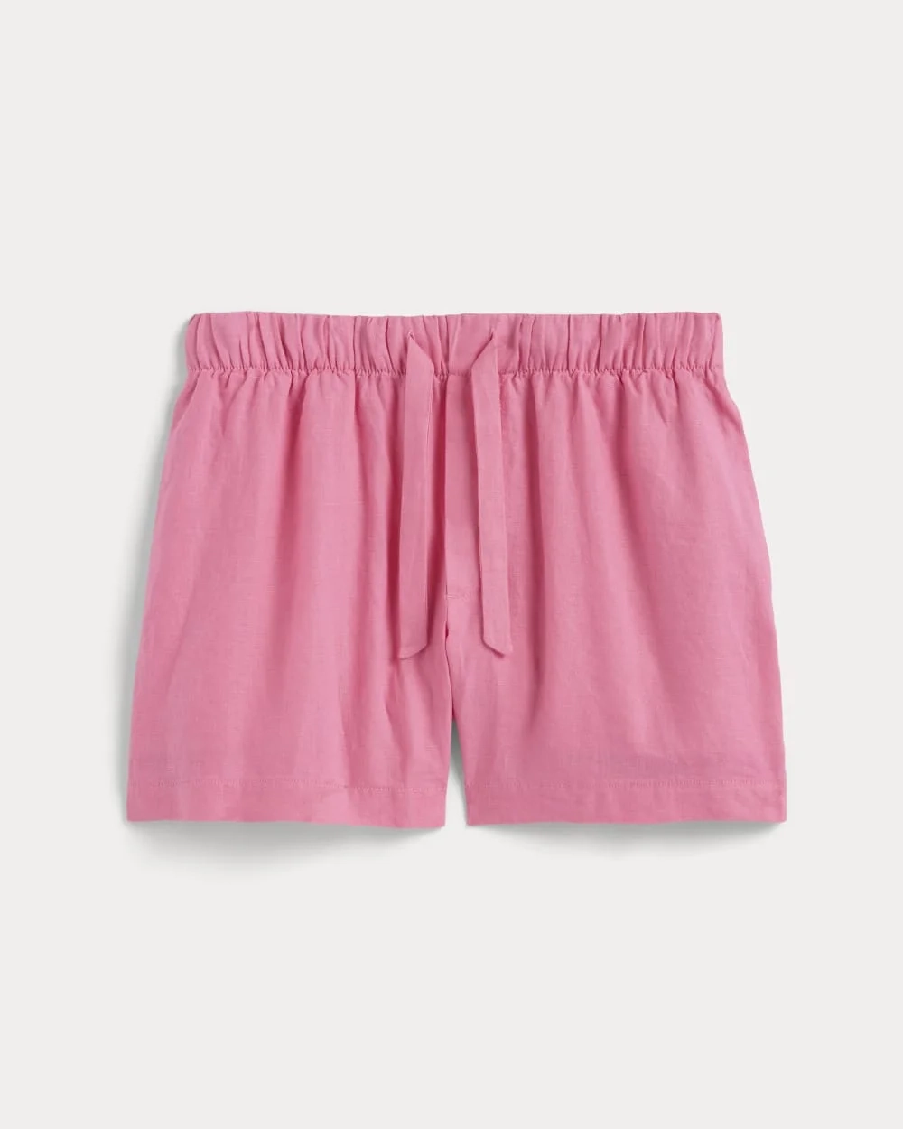 The Drawstring Boxer Short in Linen | Deep Pink (5)