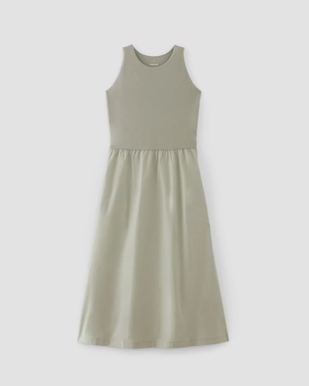 The Supima® High-Neck Riviera Dress | Sage Green (4)
