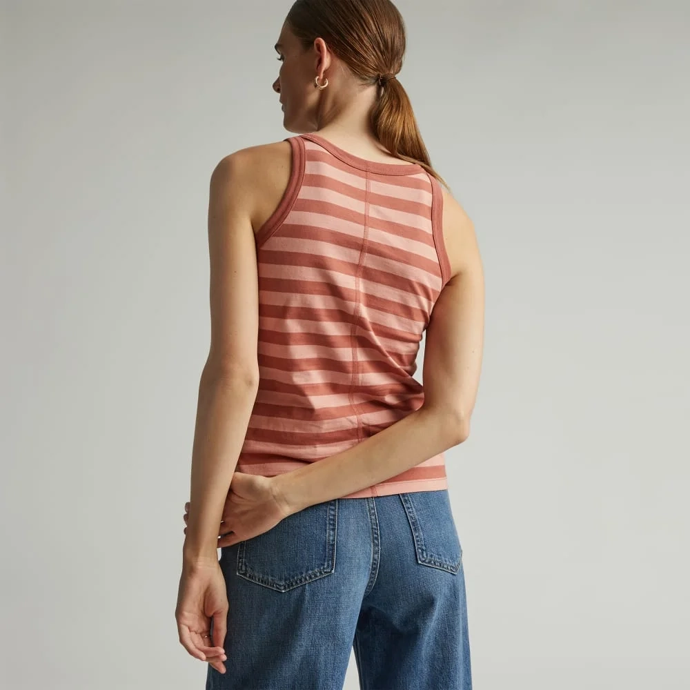 The Tank in Essential Cotton | Redwood Stripe (3)