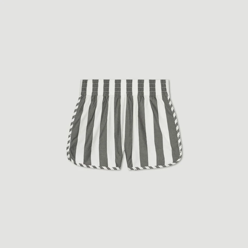 The Poplin Boxer Short | Bone / Black (5)