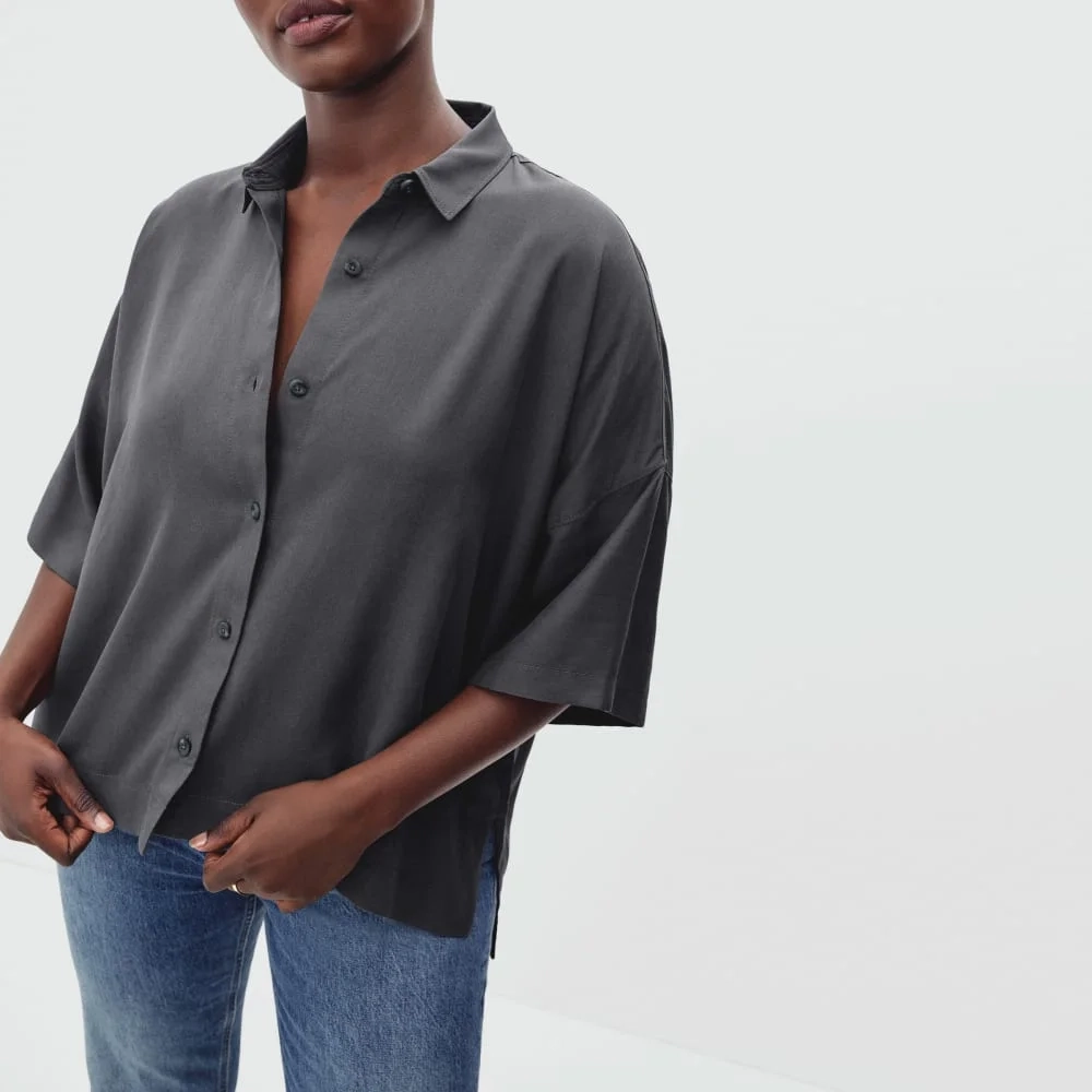 The Drapey Square Shirt | Slate Grey (7)