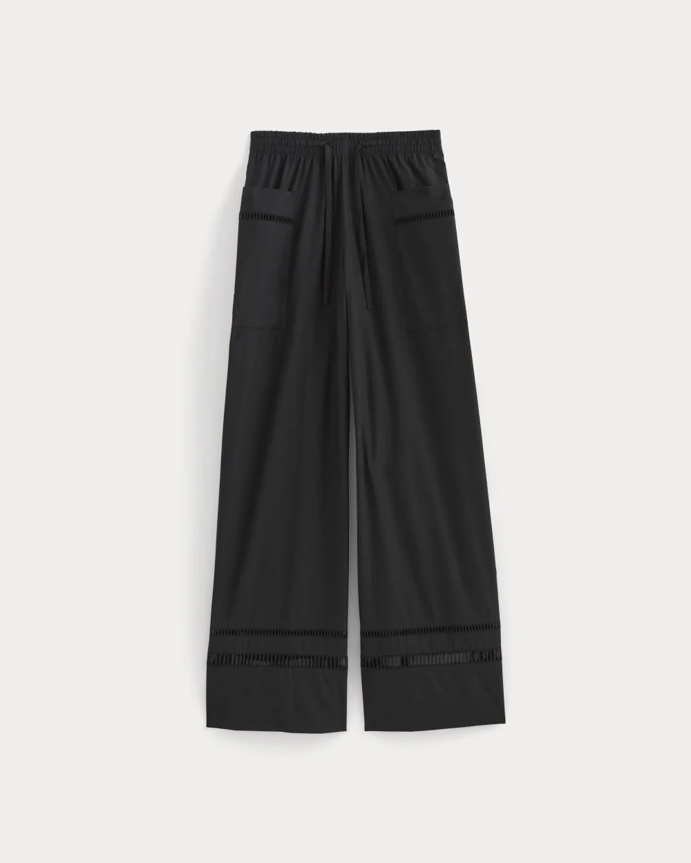 The Lace Trim Pant | Black (2)