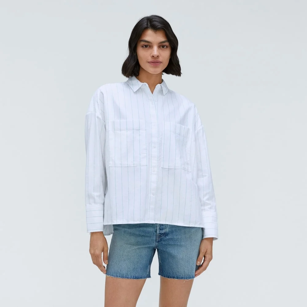 The Boxy Oxford | Mint / White (5)