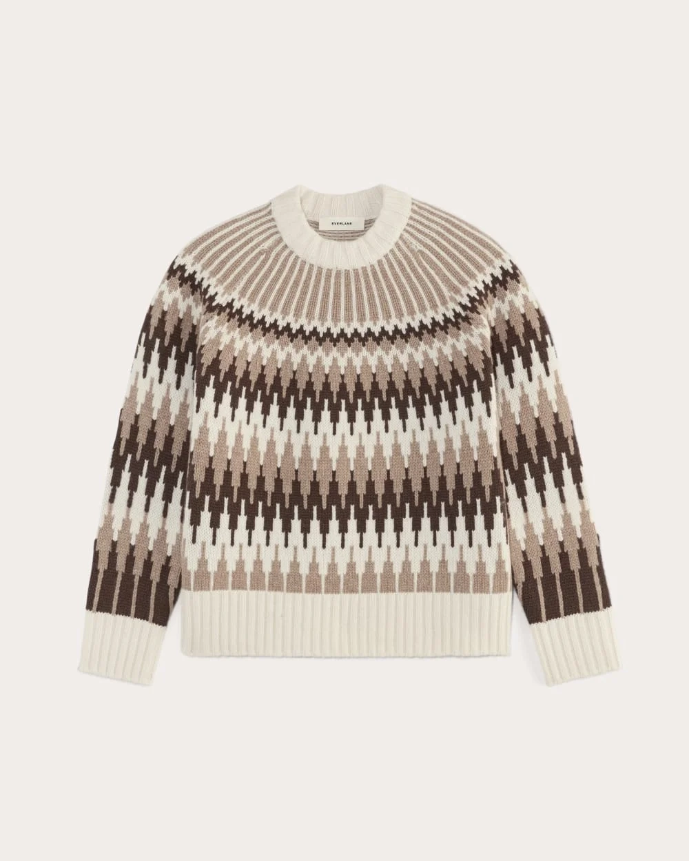 The Fair Isle Crew | Bone / Brown Fair Isle (2)