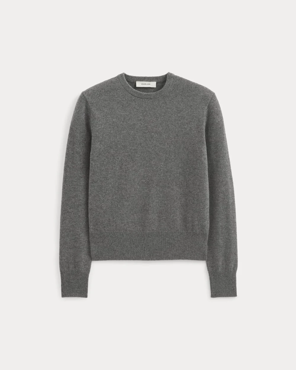 Cashmere Slim Crew Sweater | Heather Charcoal (3)