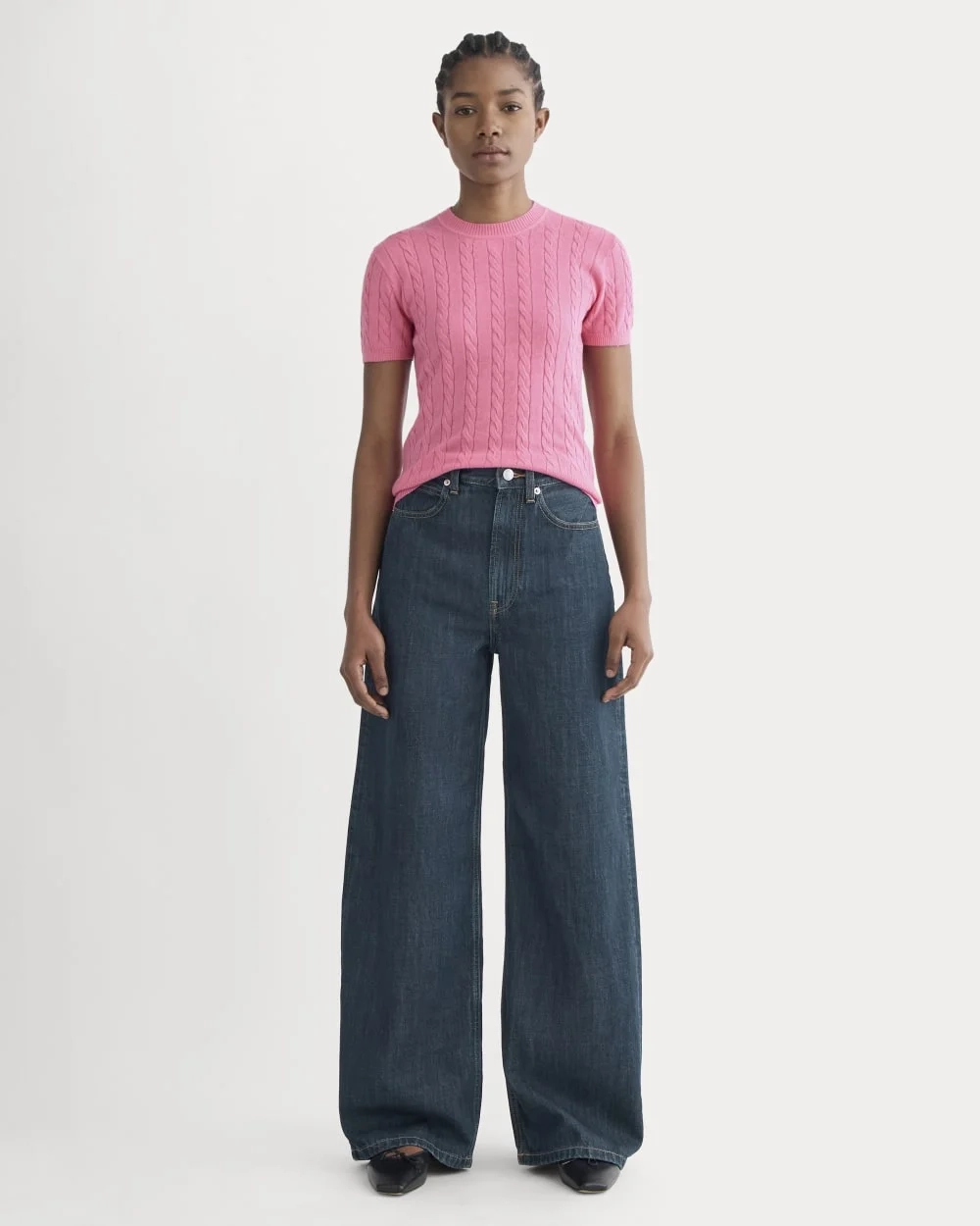 The Cable Crew in Cotton Cashmere | Deep Pink (4)