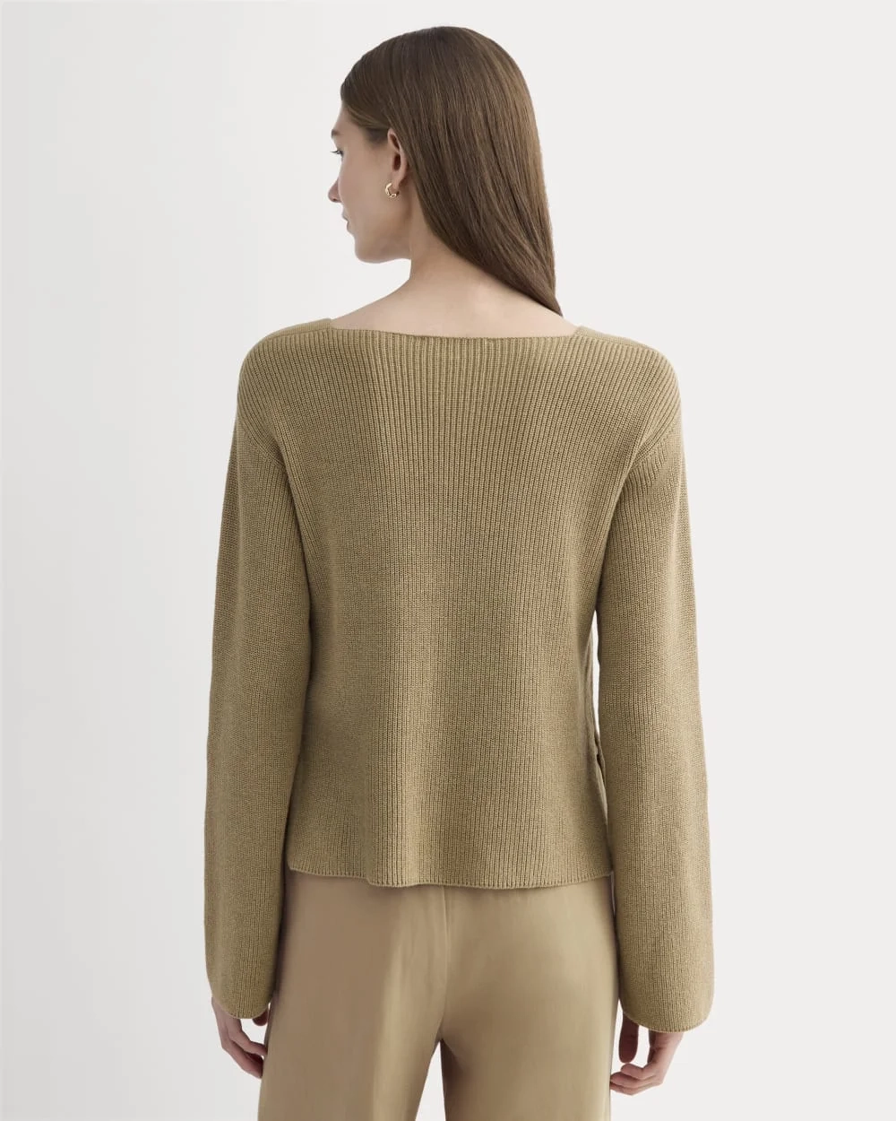 The Boatneck Top in Everyday Cotton | Dark Heathered Camel (6)