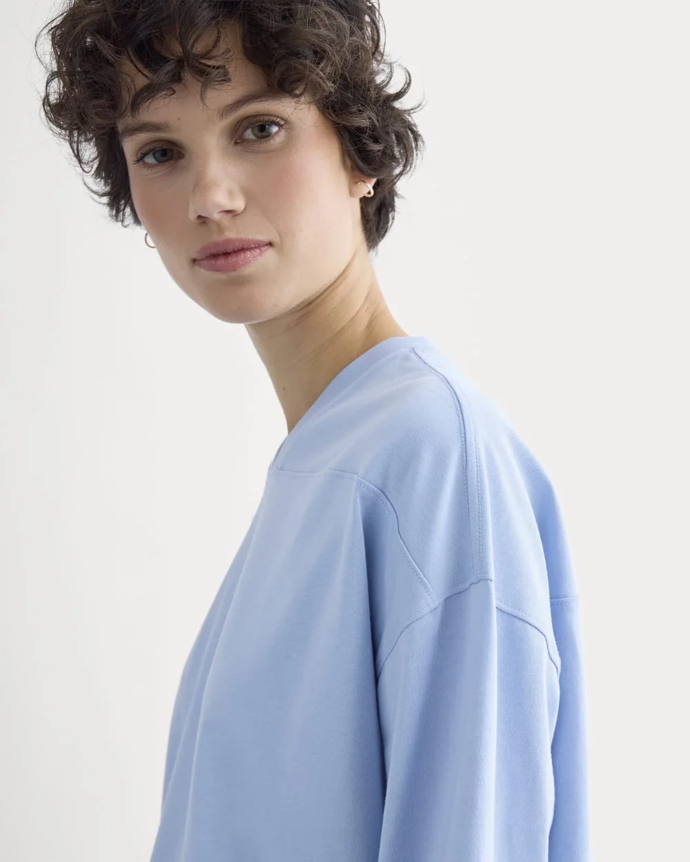Retro V-Neck Jersey | Open Air Blue (3)