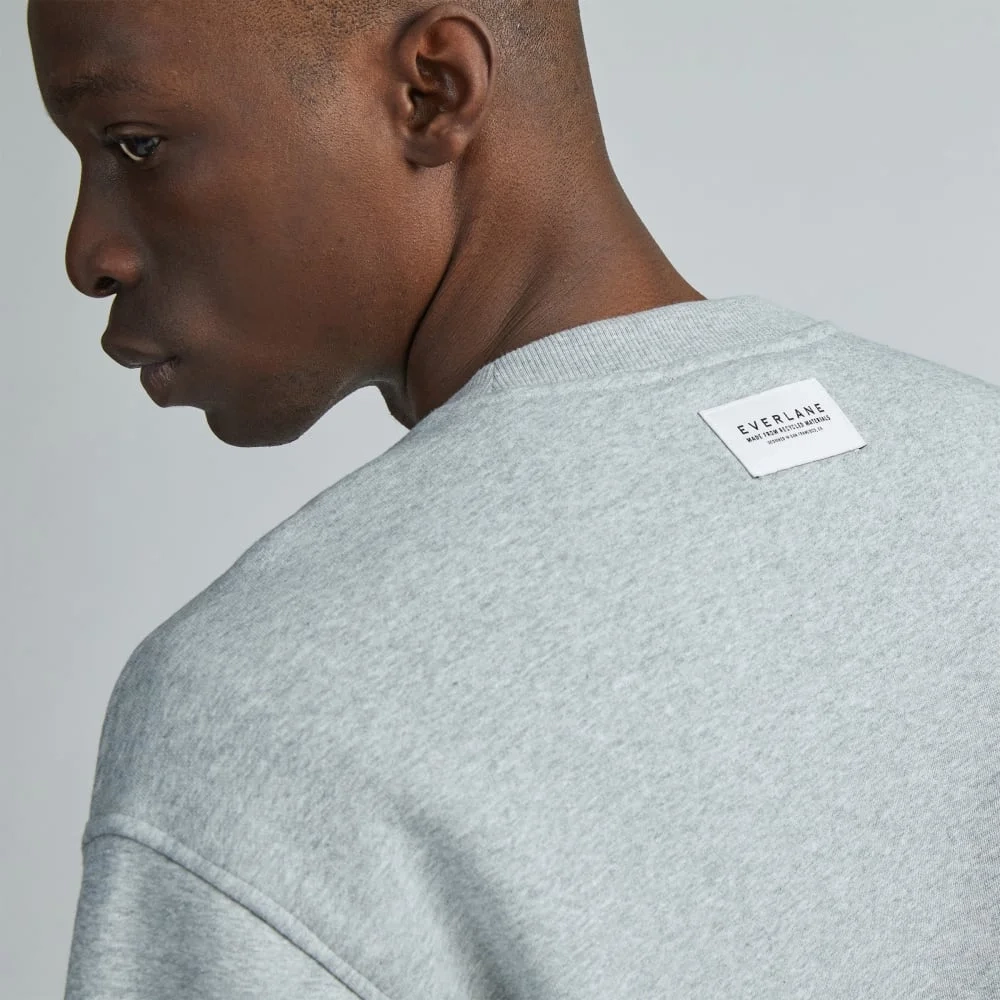 The ReTrack Crewneck Sweatshirt |  Heathered Grey (5)