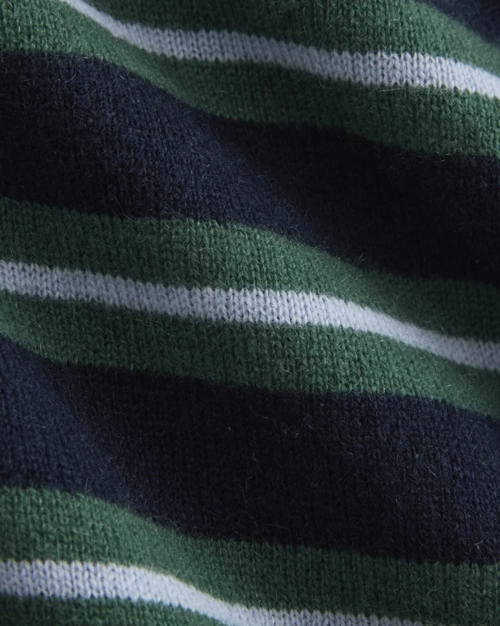 Cashmere Slim Crew Sweater | Hunter Green/Open Air Blue (6)