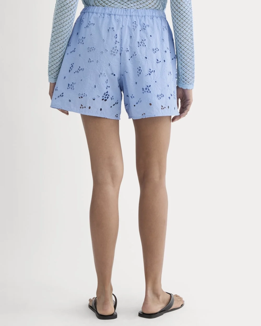 The Eyelet Pull-On Short | Sky Blue (5)