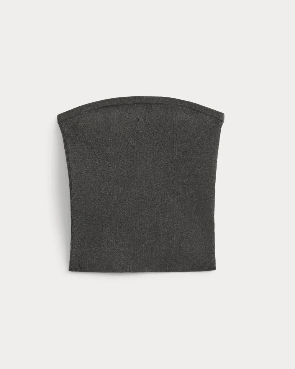 Knit Tube Top | Heathered Soot (7)