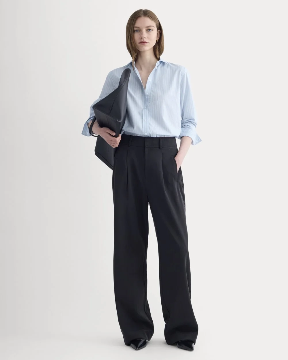 The Must-Have Shirt in Silky Cotton | Forever Blue / Optic White (4)