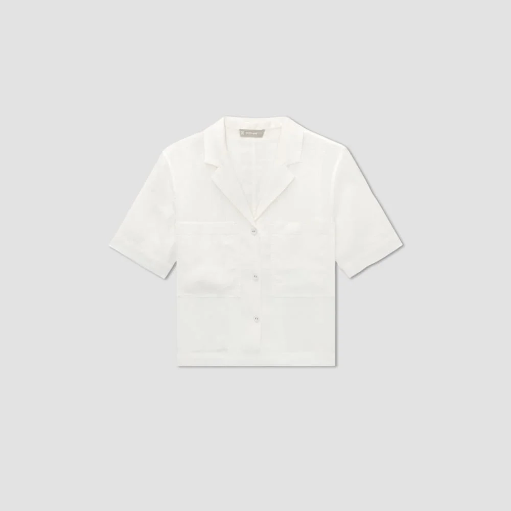 The Linen Workwear Shirt | White (4)