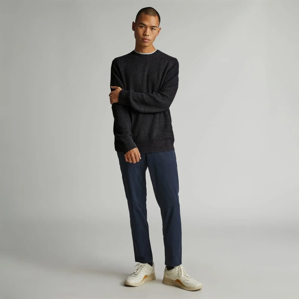 The No-Sweat Ribbed Crew | Heather Ash (2)