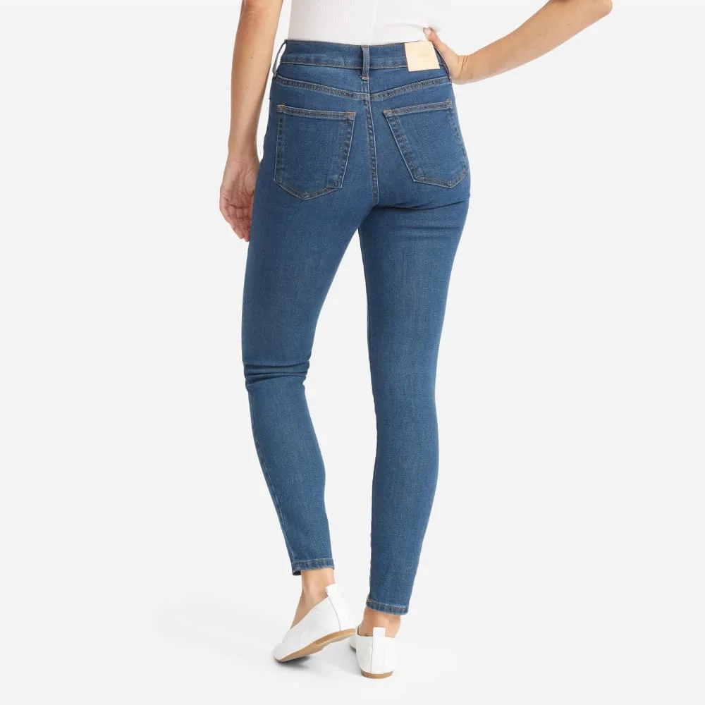 The Authentic Stretch High-Rise Skinny | Mid Blue | 28.5" Inseam (8)