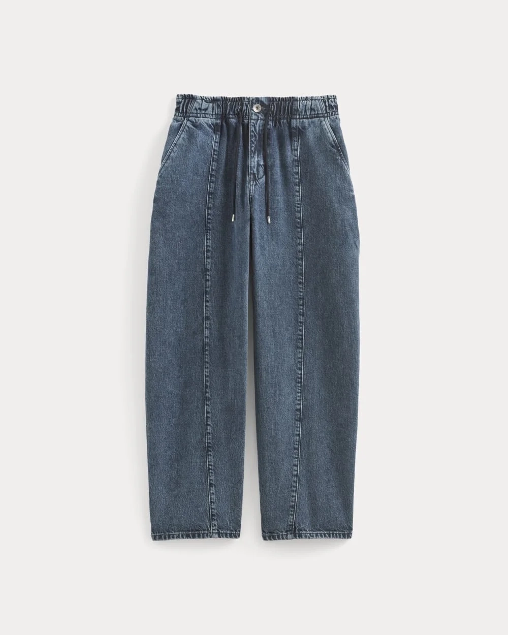 The Drawstring Baggy Jean | Mid Indigo (4)