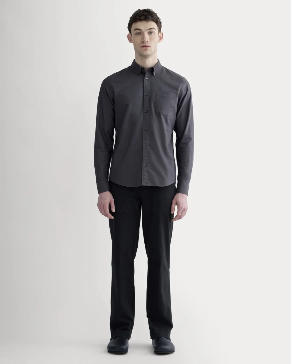 The Slim Oxford Shirt | Slate Grey | Standard (4)