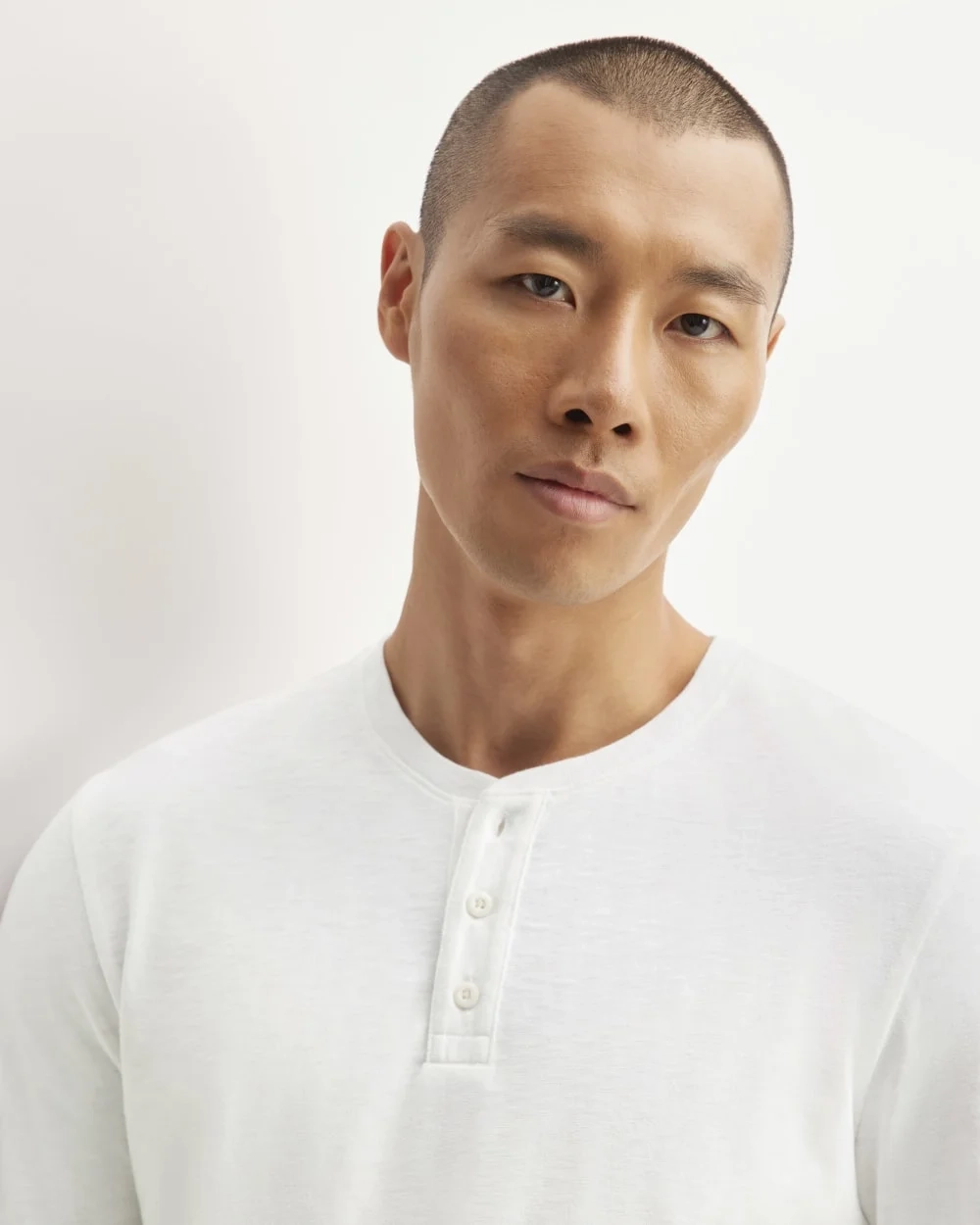 The Slub Long-Sleeve Henley | White (3)