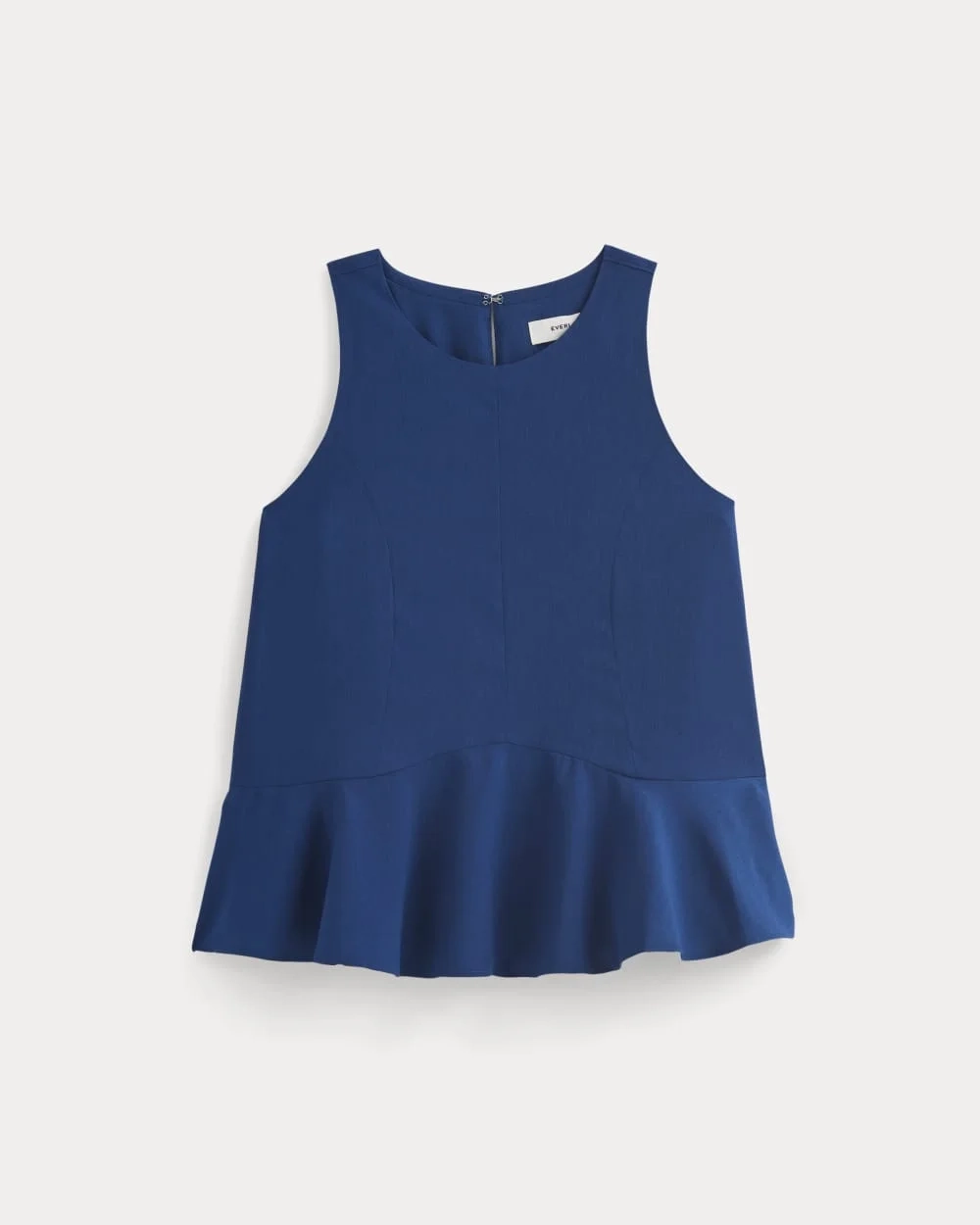Sleeveless Peplum Top | Estate Blue (7)