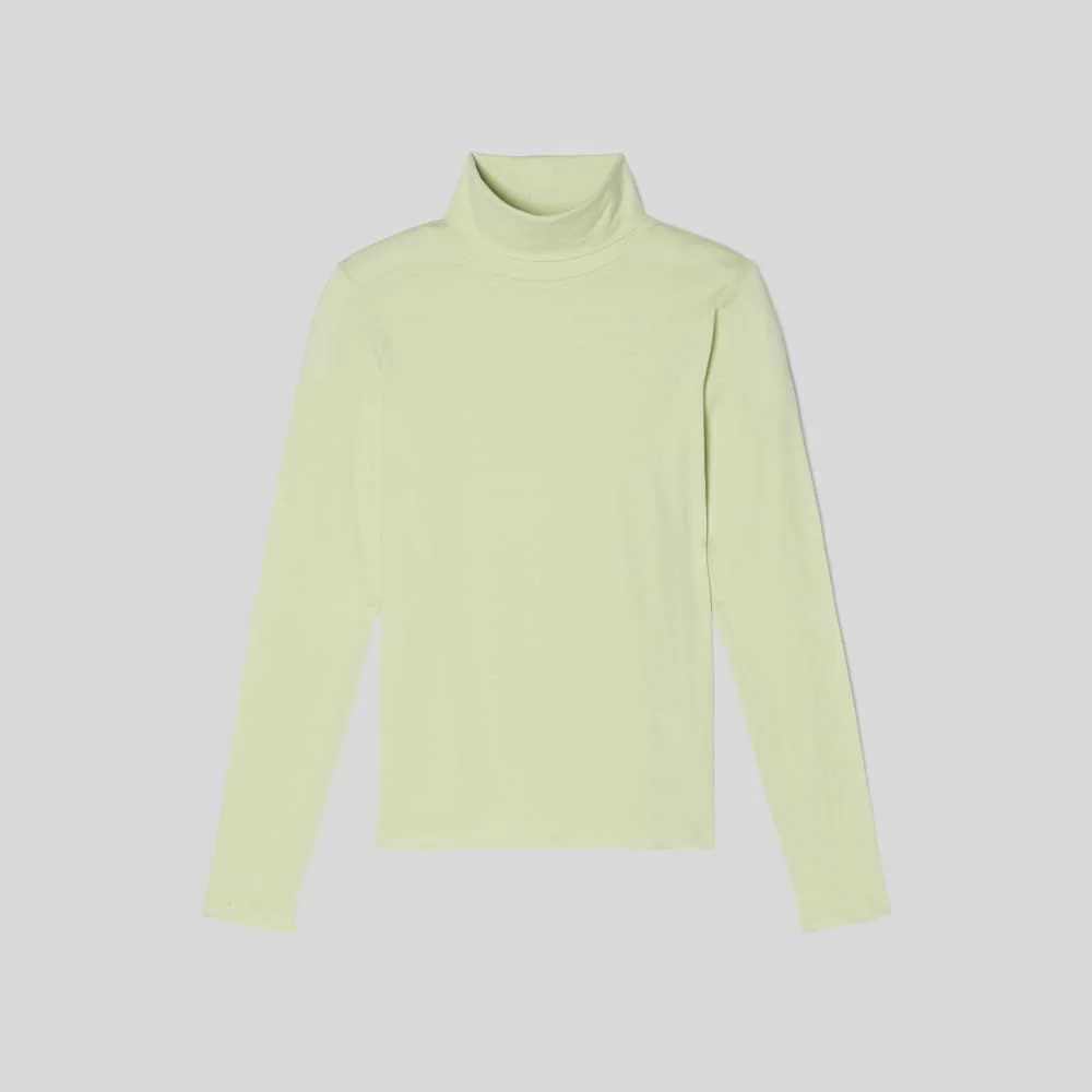The Organic Cotton Turtleneck | Seafoam Green (3)