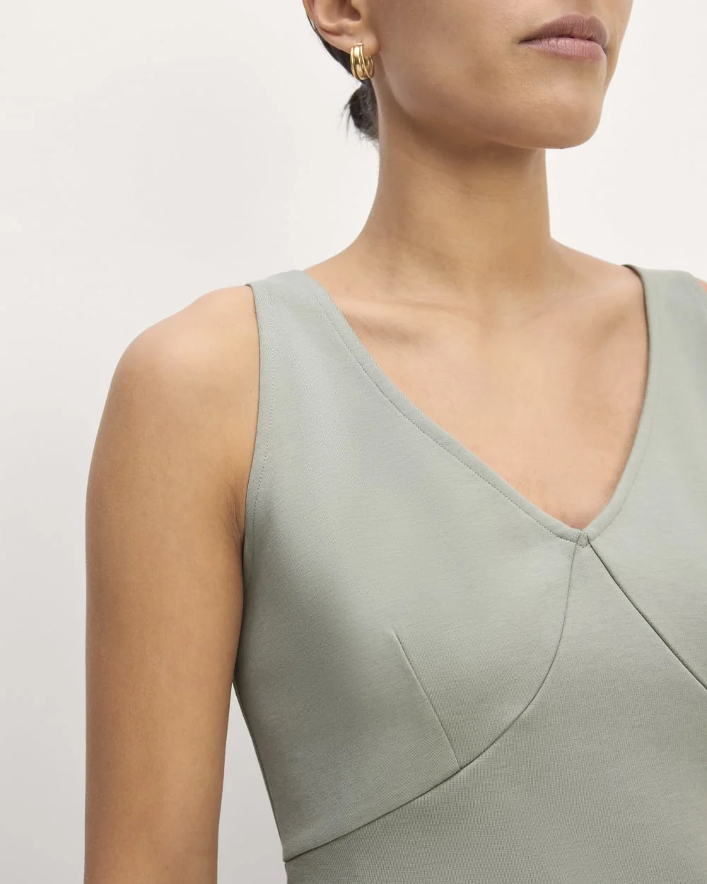 The Dream V-Neck Top | Sage Green (6)