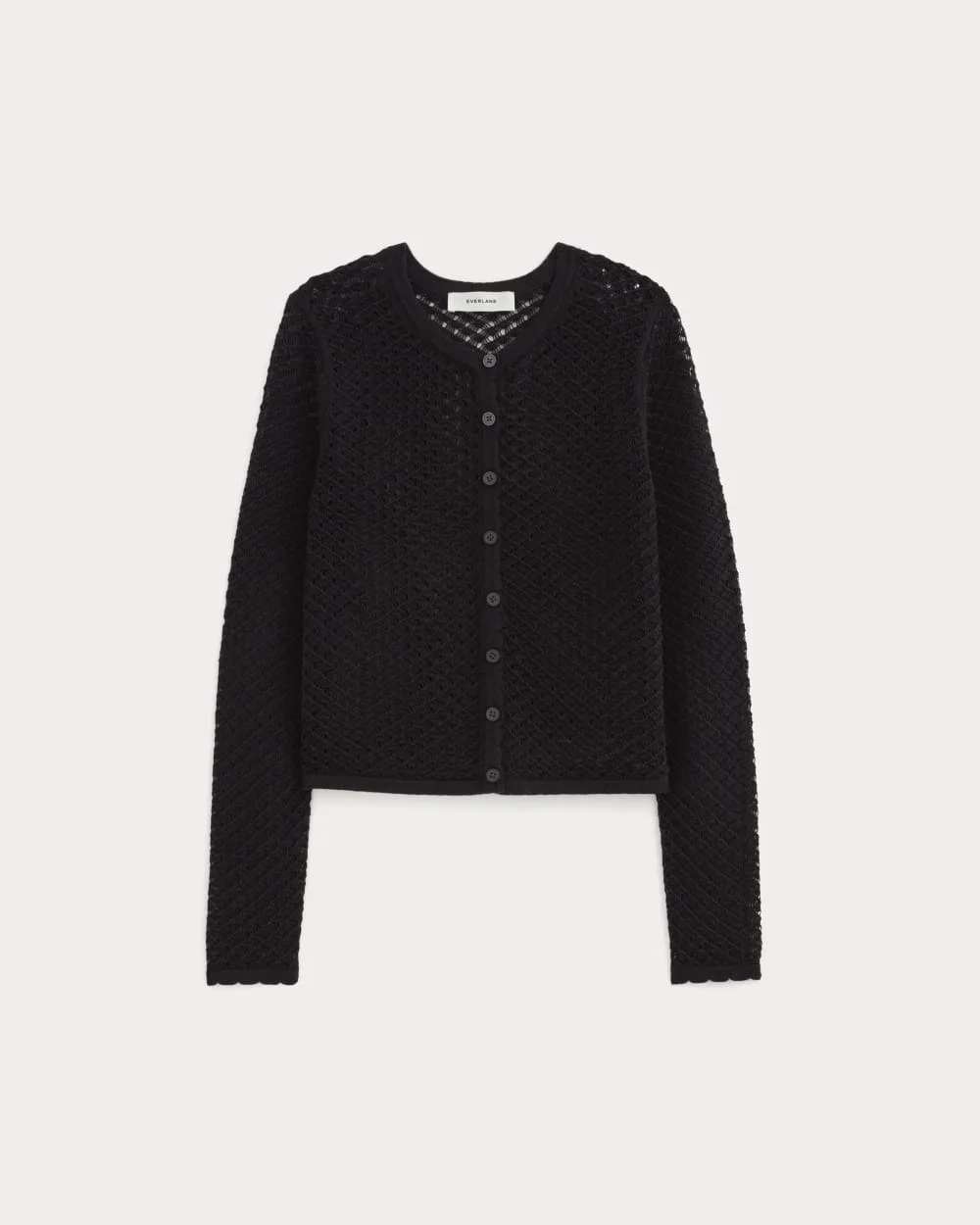 The Lace Knit Cardigan | Black (4)