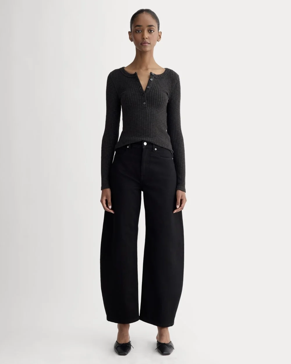 The Cozy Rib Henley | Black (3)