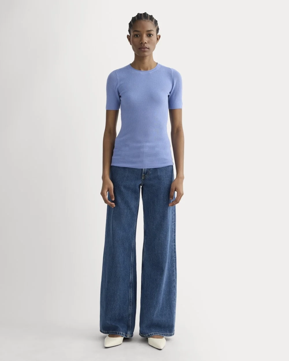 The Sweater Tee in Ultrasoft Merino | Bluebell (4)